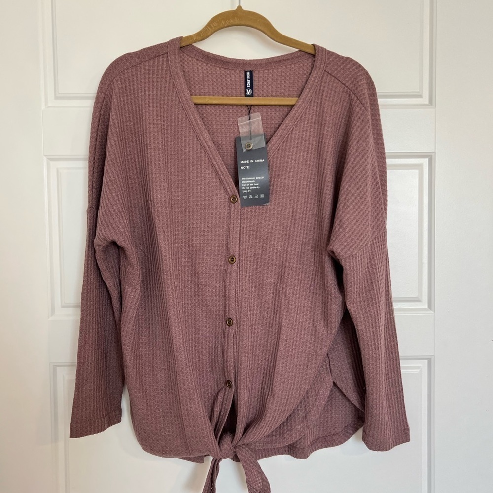 IWOLLENCE Women’s Dusty Rose Top Size Medium‎ NWT